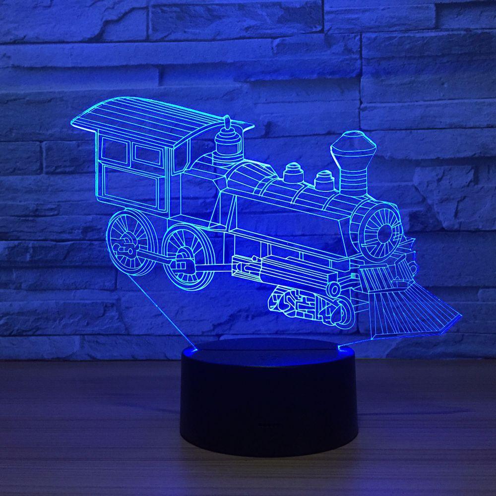 Vintage Train Illusion Lamp-3D Optical Lamp