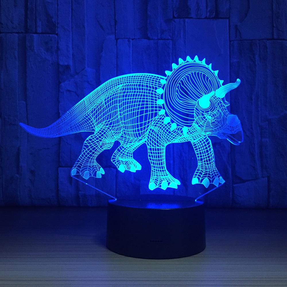 3D Triceratops Illusion Lamp-3D Optical Lamp