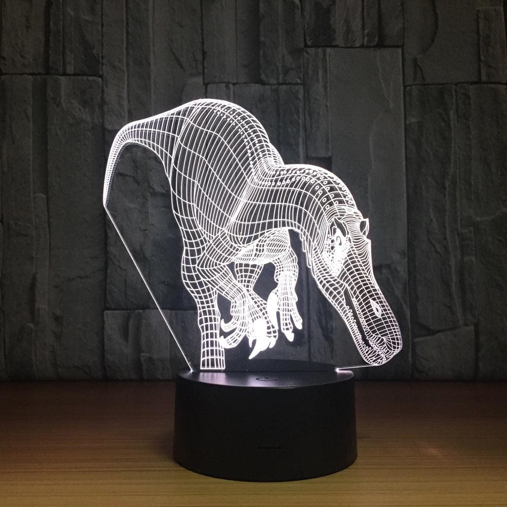 Tyrannosaurus Rex 3D Optical Illusion Lamp - 3D Optical Lamp