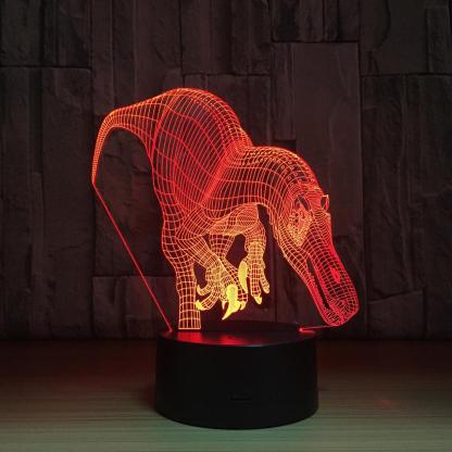 Tyrannosaurus Rex 3D Optical Illusion Lamp - 3D Optical Lamp