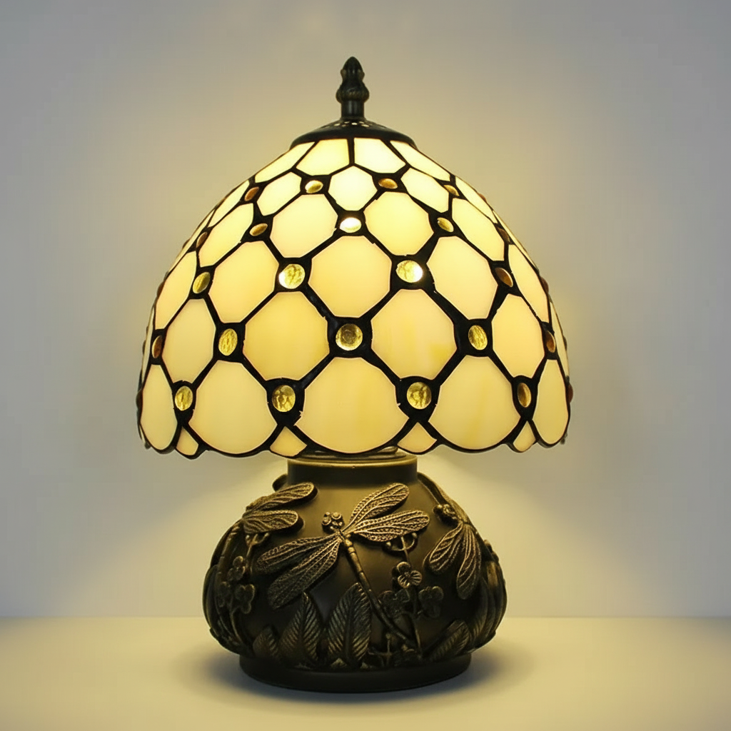 Unique Stained Glass Home Lamp