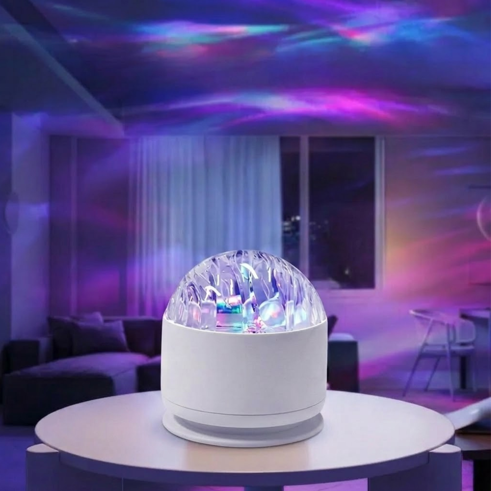Ocean Wave Water Ripple Design Light Lamp With 16 Color Effects 