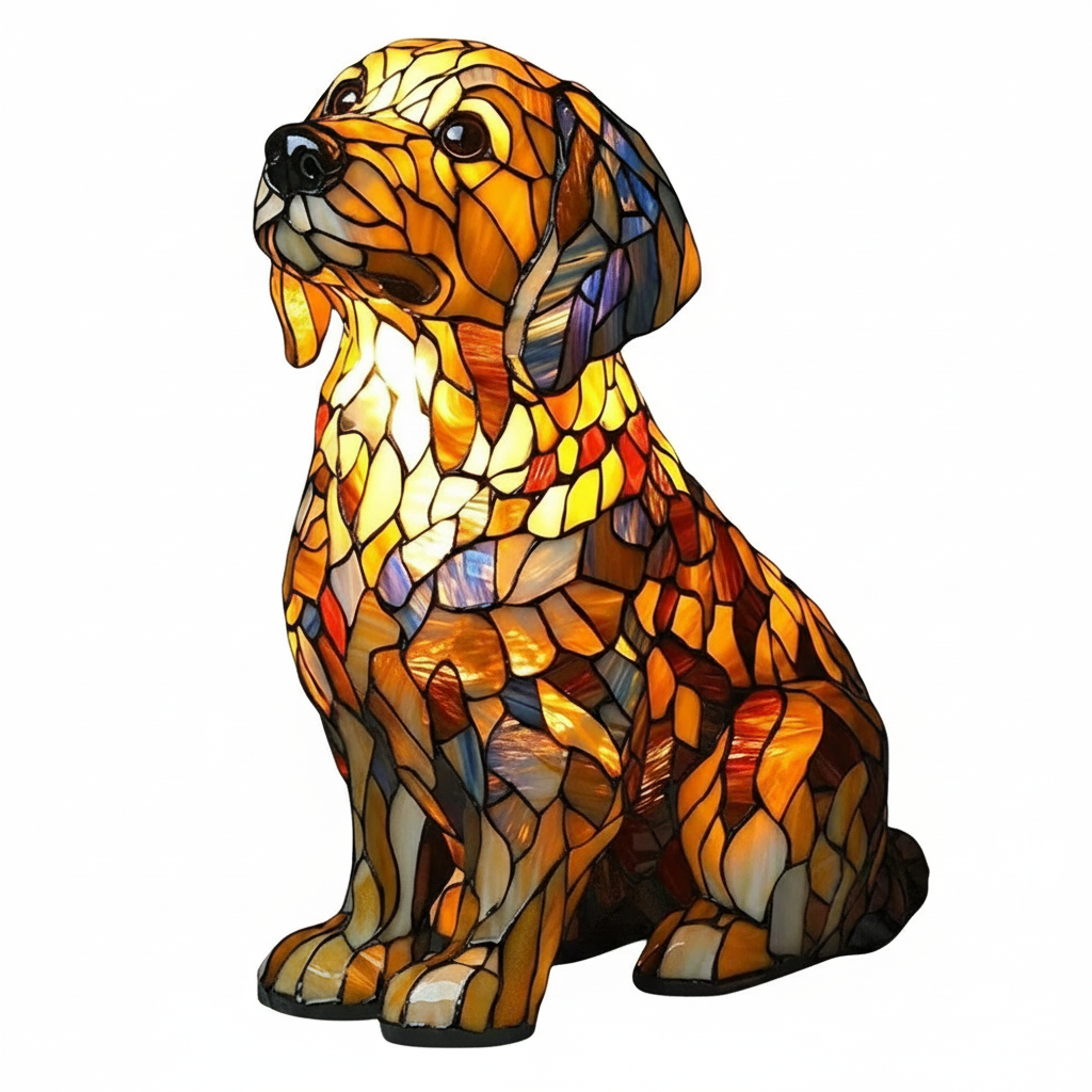 Vintage Dog Table Light