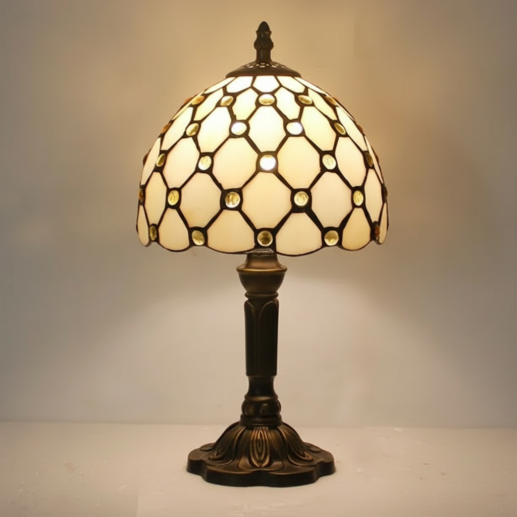 Vintage Tiffany Living Room Table Lamp