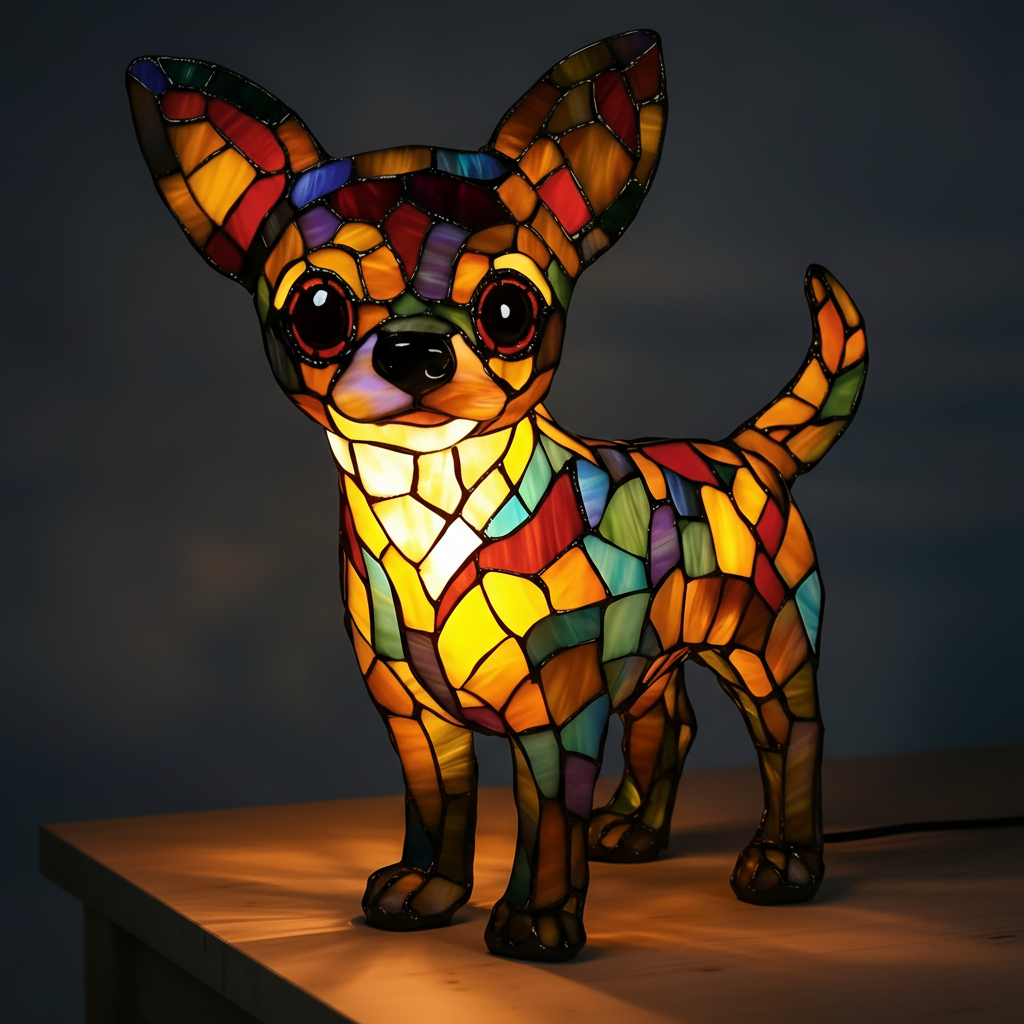 Chihuahua USB LED Table Lamp Decor