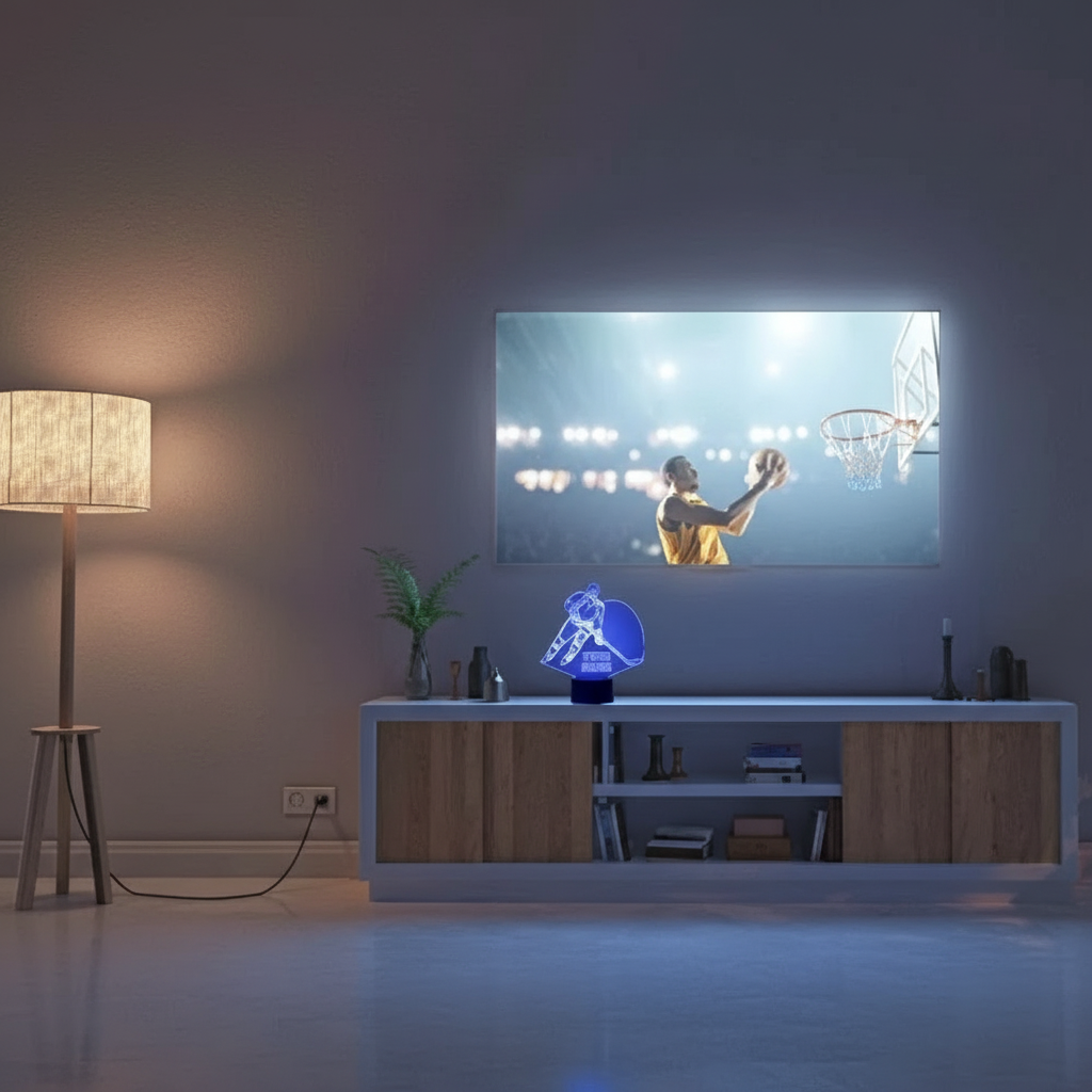 Los Angeles Kings Personalized Hockey Player LED Acrylic Lamp