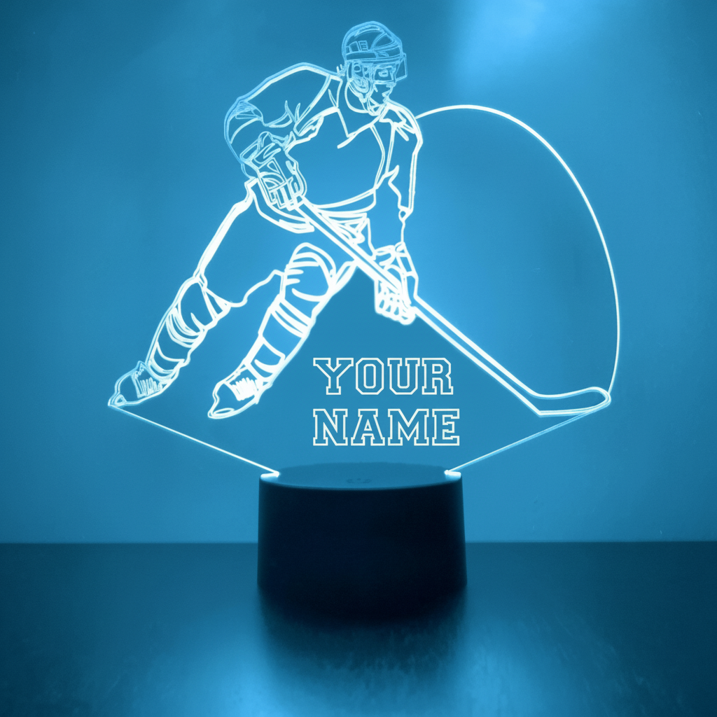 Los Angeles Kings Personalized Hockey Player LED Acrylic Lamp