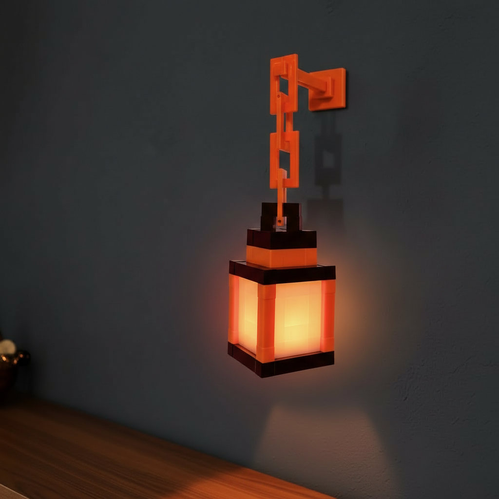 RGB Pixel Lantern Wall Lamp With Remote Control And 16 Color LED Lighting