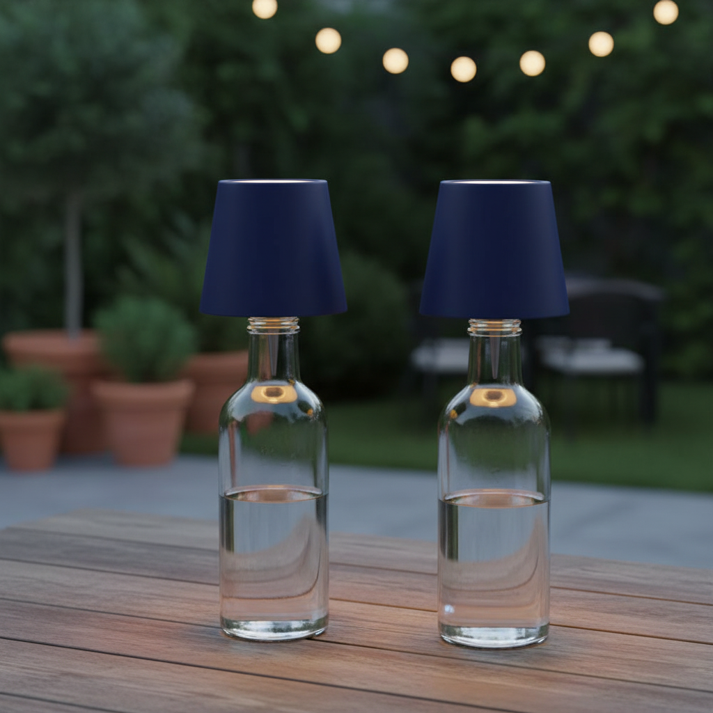 3 Color Rechargeable Wireless Bottle Lamps