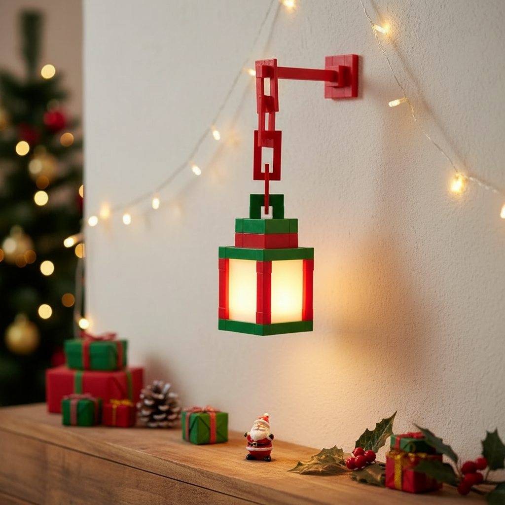 RGB Pixel Lantern Wall Lamp With Remote Control And 16 Color LED Lighting