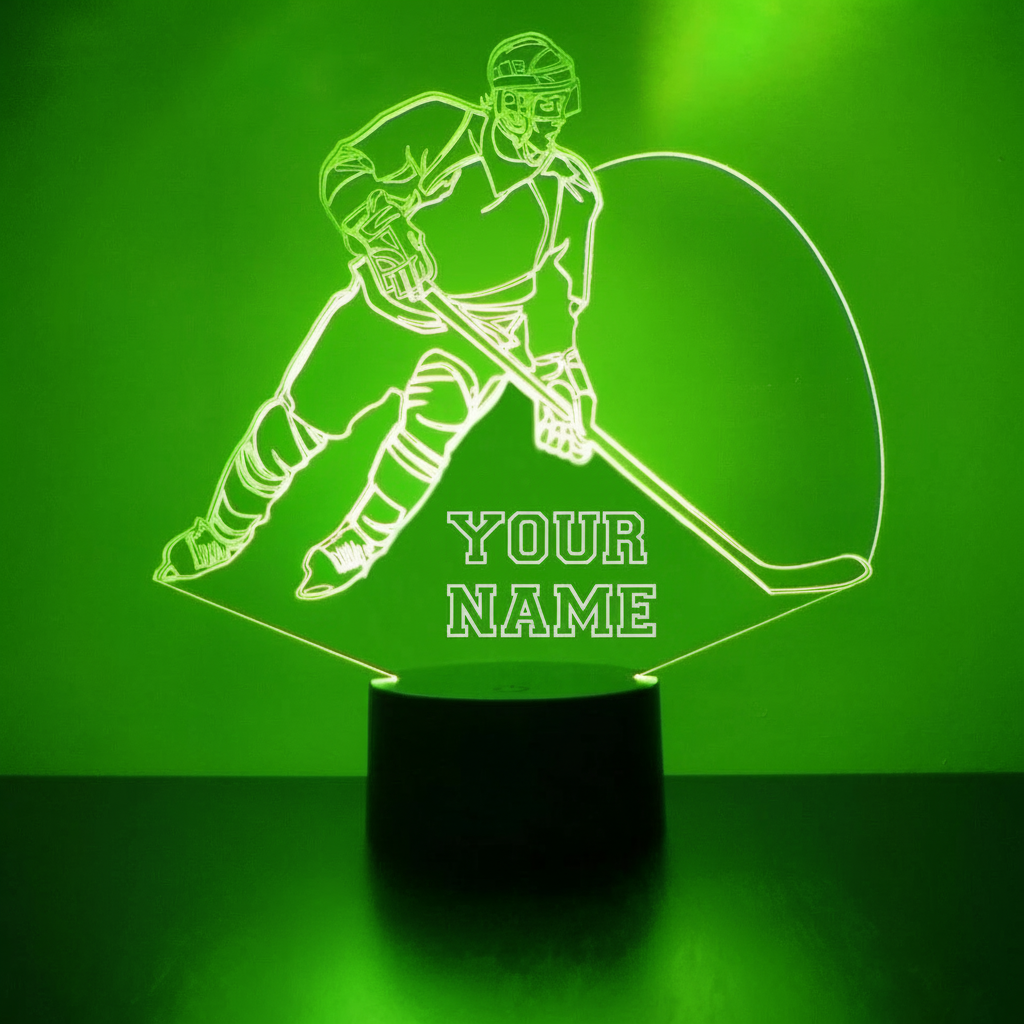 San Jose Sharks Personalized Hockey Player Shaped LED Display Lamp