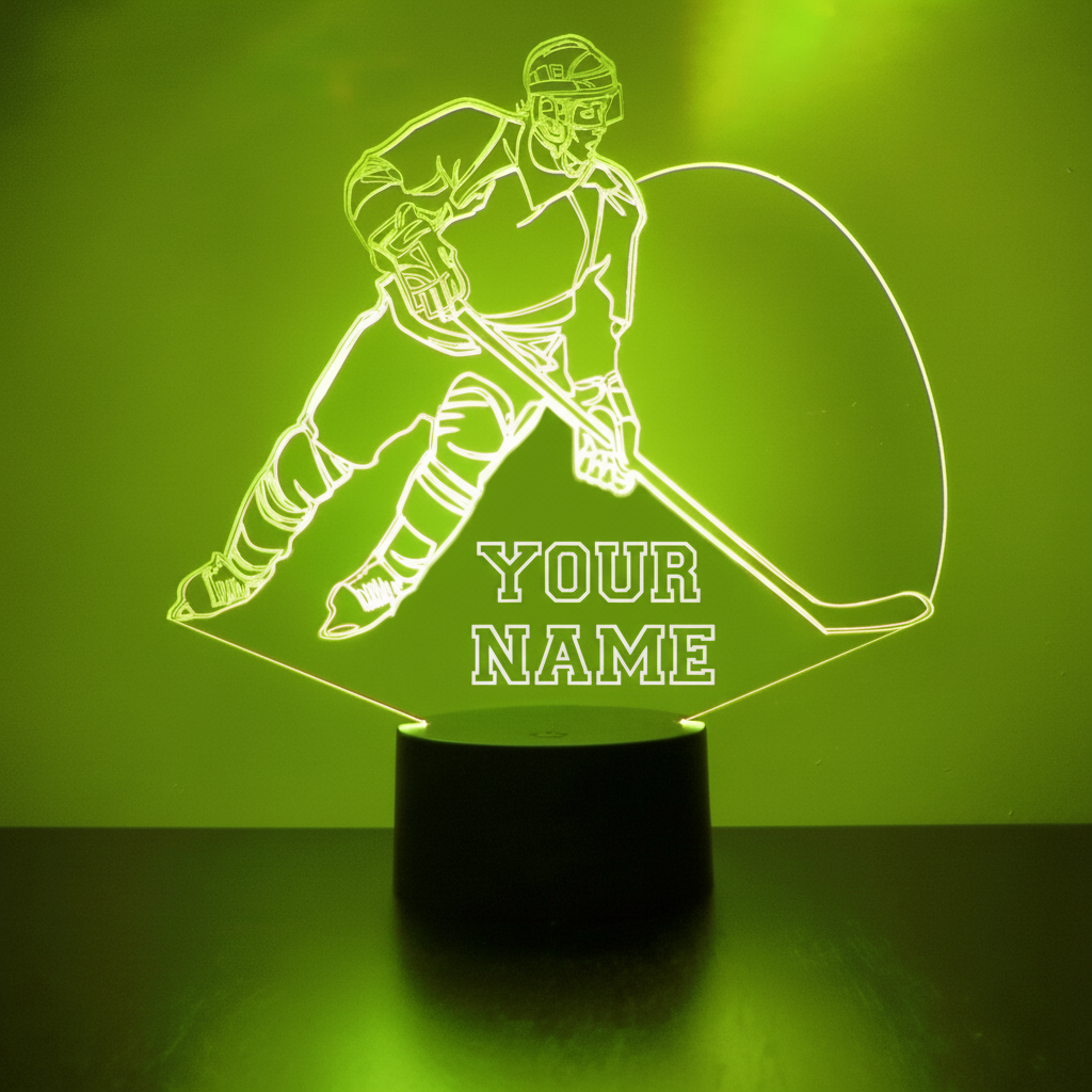 Los Angeles Kings Personalized Hockey Player LED Acrylic Lamp