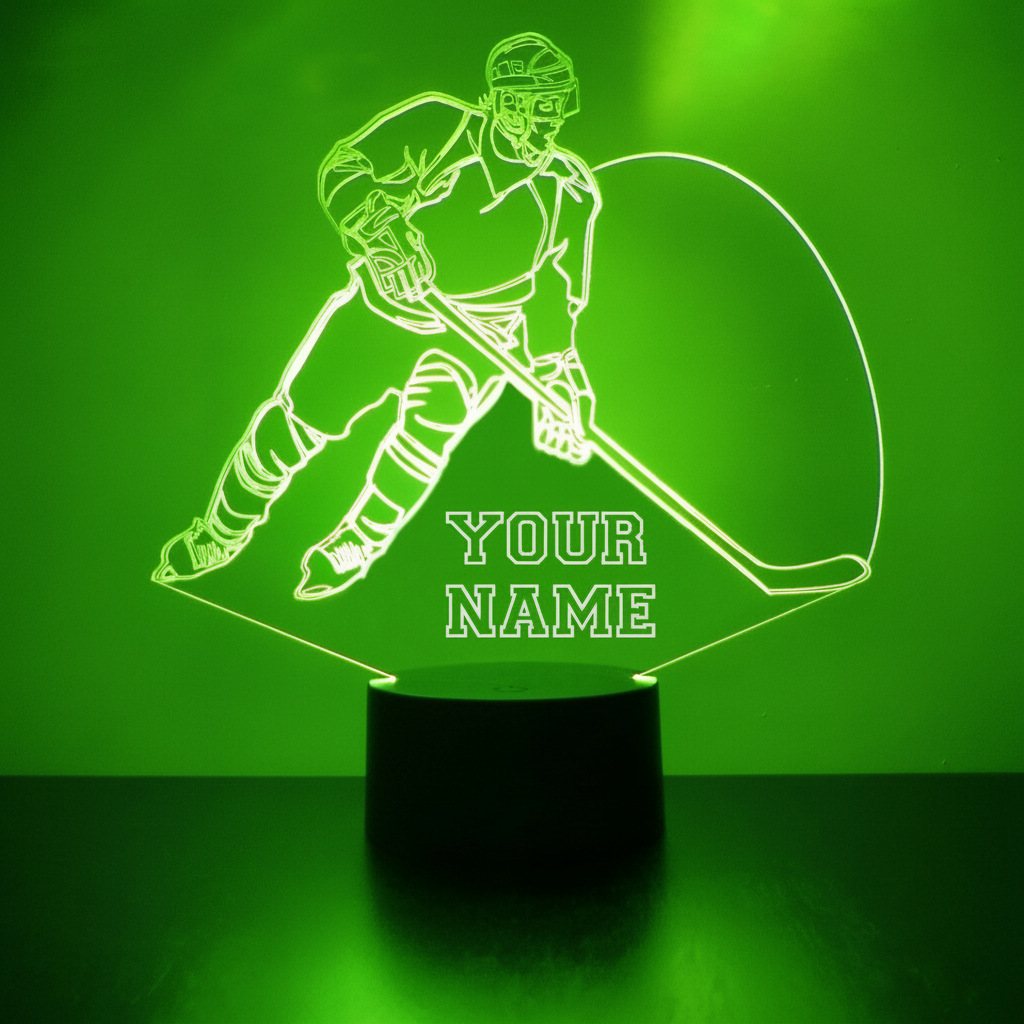 Los Angeles Kings Personalized Hockey Player LED Acrylic Lamp
