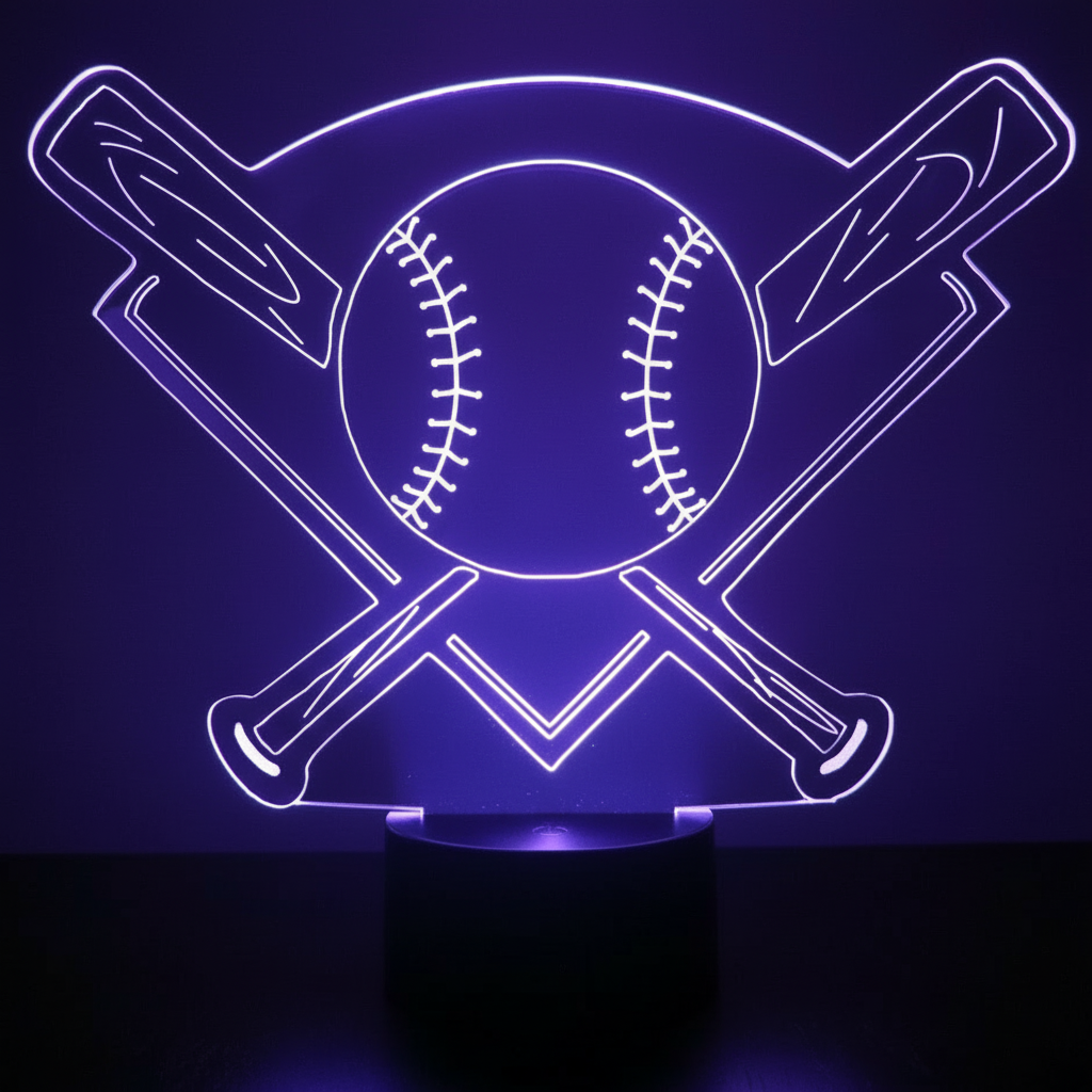 Custom Las Vegas Golden Knights Themed LED 3D Lamp