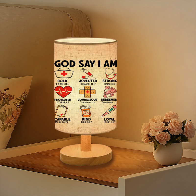 Modern USB Powered Linen Lamp