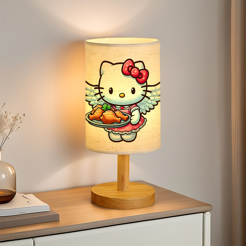 A modern Sanrio USB-powered linen lamp with a creative design