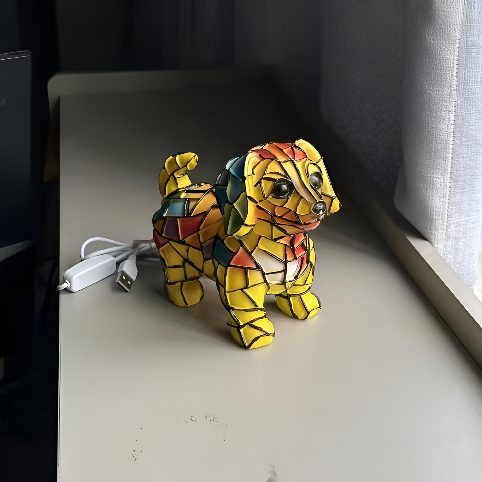 Dachshund USB LED Resin Table Lamp