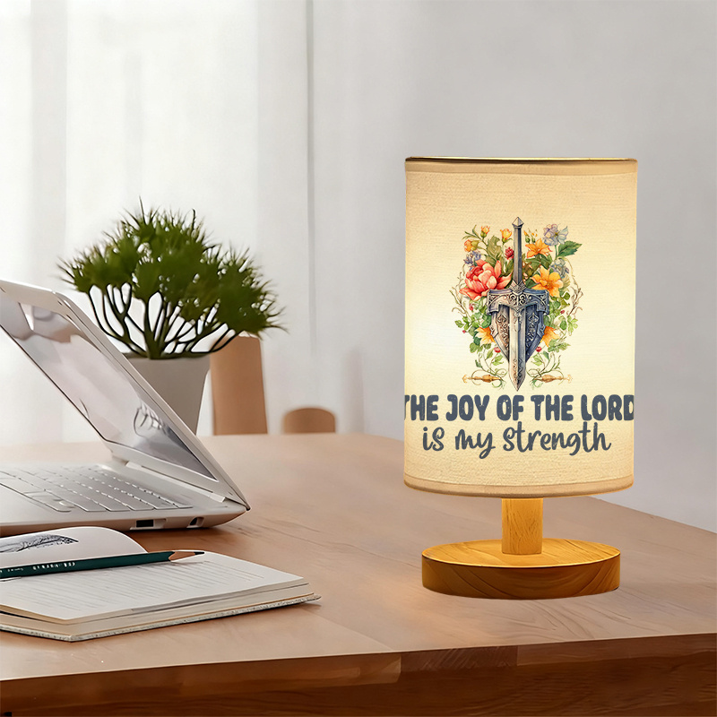 A Modern USB powered Linen Lamp with a Unique Design and Exquisite Patterns