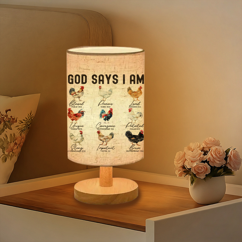 USB-Powered Linen Table Lamp  Ideal Gift for Housewarming