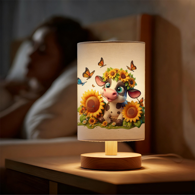 A Modern USB-powered Linen Lamp with a Unique Design and Exquisite Patterns