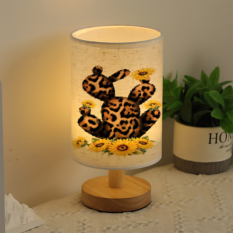A Modern USB powered Linen Lamp with a Unique Design and Exquisite Patterns
