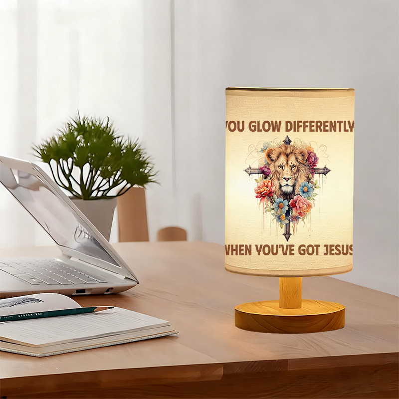 Modern USB-powered Linen Lamp with a Unique Design and Exquisite Pattern