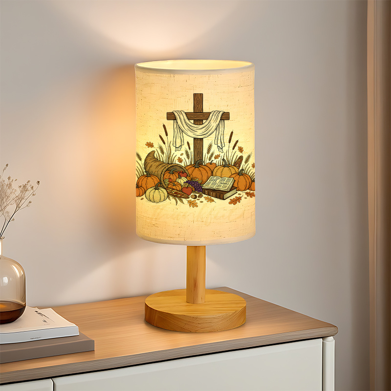 A Modern USB powered Linen Lamp with a Unique Design and Exquisite Patterns