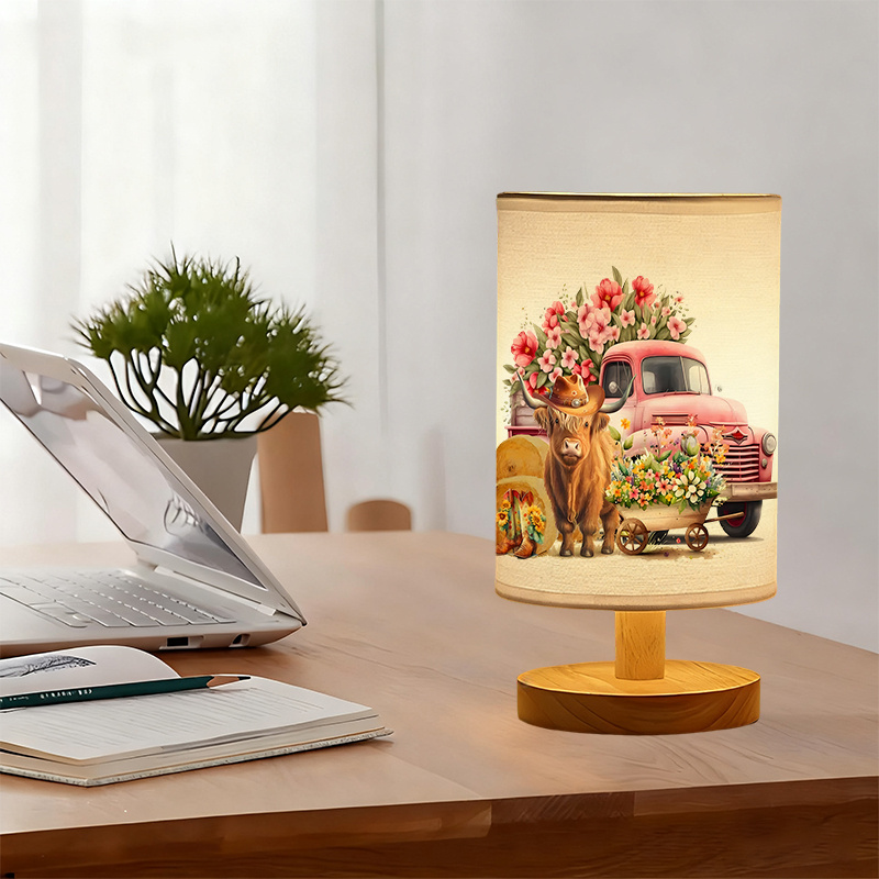 USB-Powered Table Lamp with Bulb Corded Ambient Suitable for Bedroom