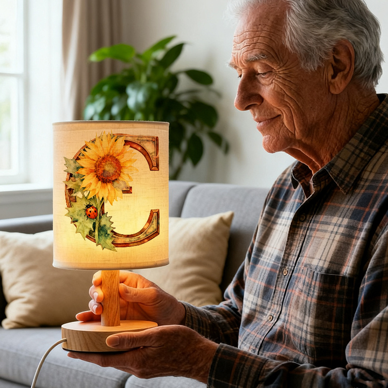 USB Powered Linen Desk Lamp