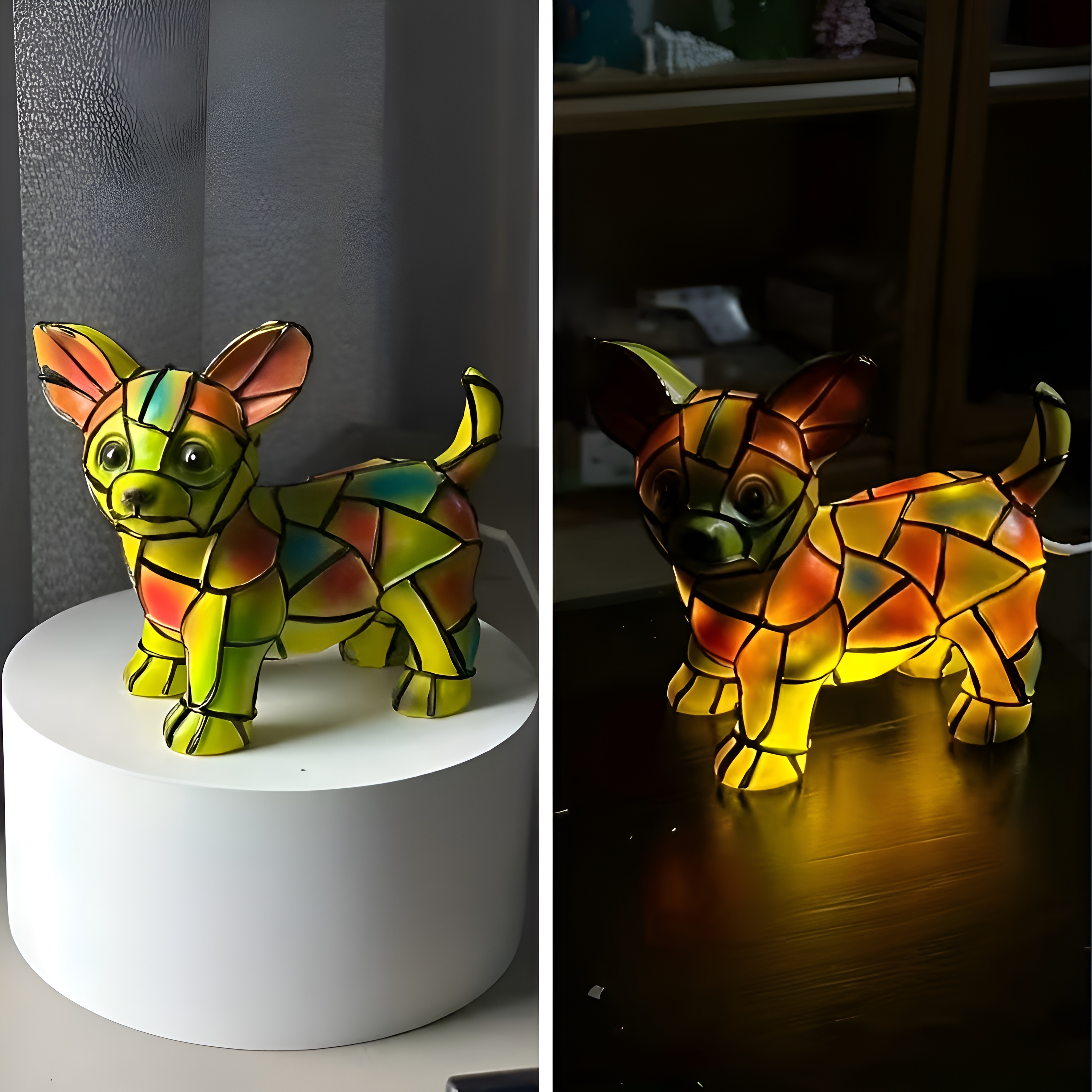 Chihuahua USB LED Table Lamp Decor