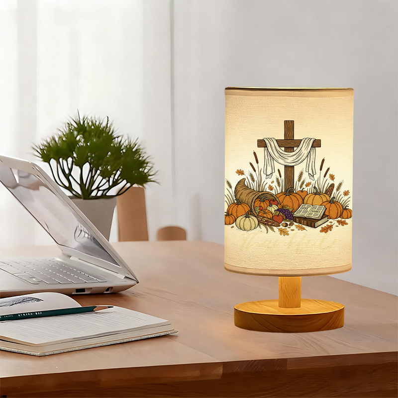 A Modern USB powered Linen Lamp with a Unique Design and Exquisite Patterns