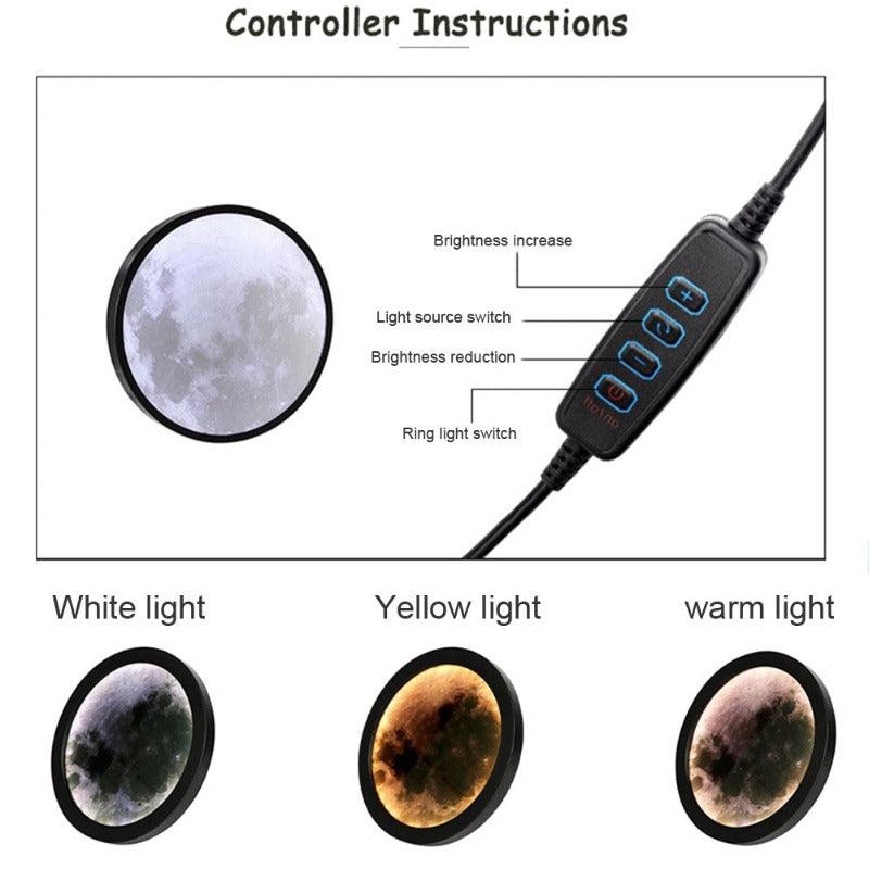 3D Acrylic Magic Mirror Moon Projector Lamp-3D Optical Lamp