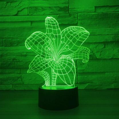 Abstract Flower LED Lamp-3D Optical Lamp