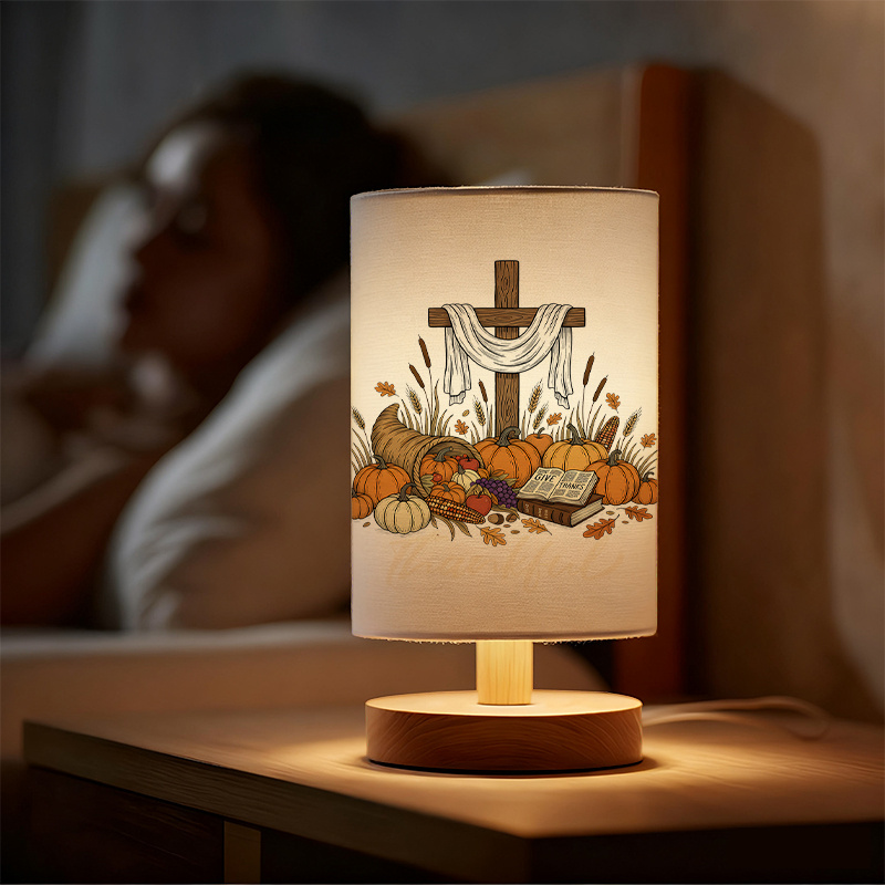A Modern USB powered Linen Lamp with a Unique Design and Exquisite Patterns