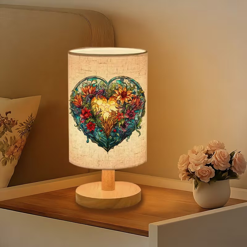 Blooming Affection Themed USB Powered Bedside Lamp