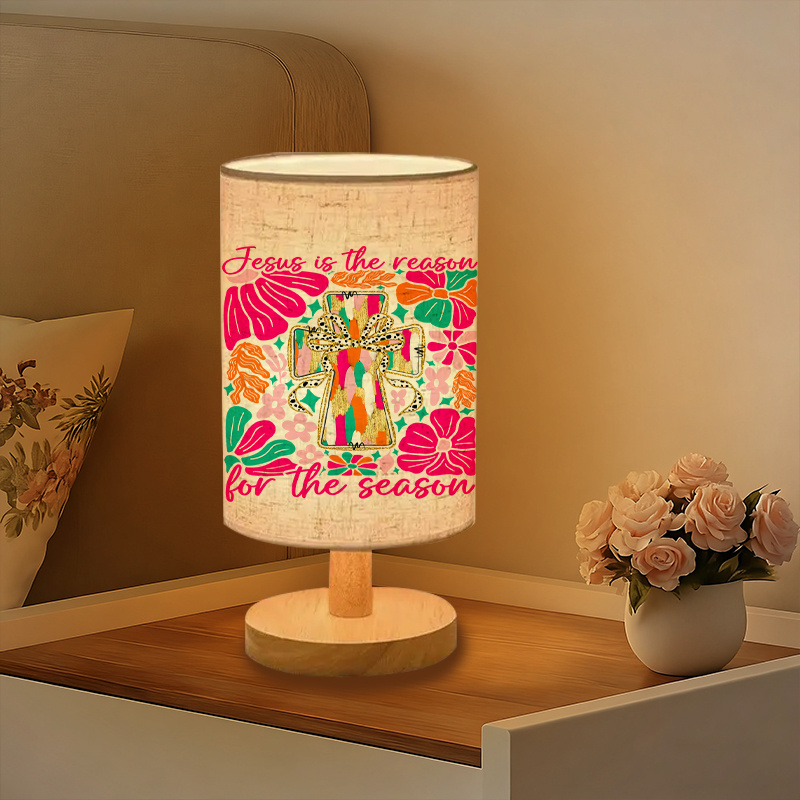 A Modern USB powered Linen Lamp with a Unique Design and Exquisite Patterns
