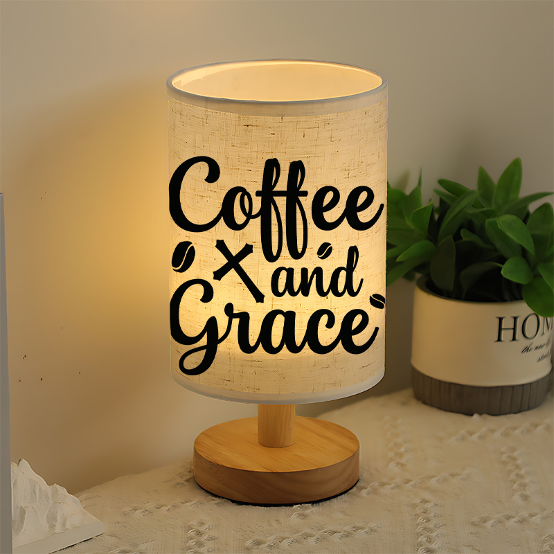 A Modern USB powered Linen Lamp with a Unique Design and Exquisite Patterns