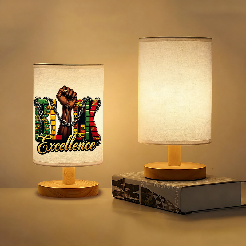 A Modern USB-powered Linen Table Lamp