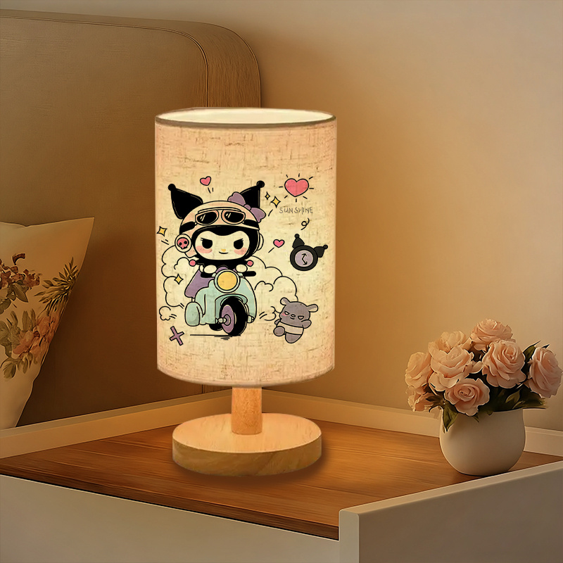 USB-powered Sanrio linen table lamp excellent gift 