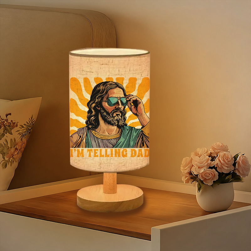 A Modern USB powered Linen Lamp with a Unique Design and Exquisite Patterns