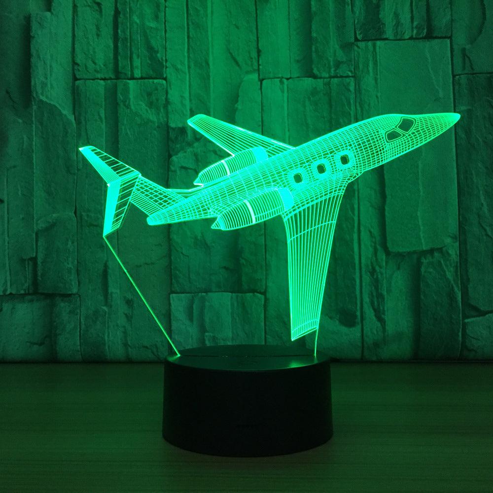 Airplane 3D Illusion Lamp Soar Into Style and Light-3D Optical Lamp