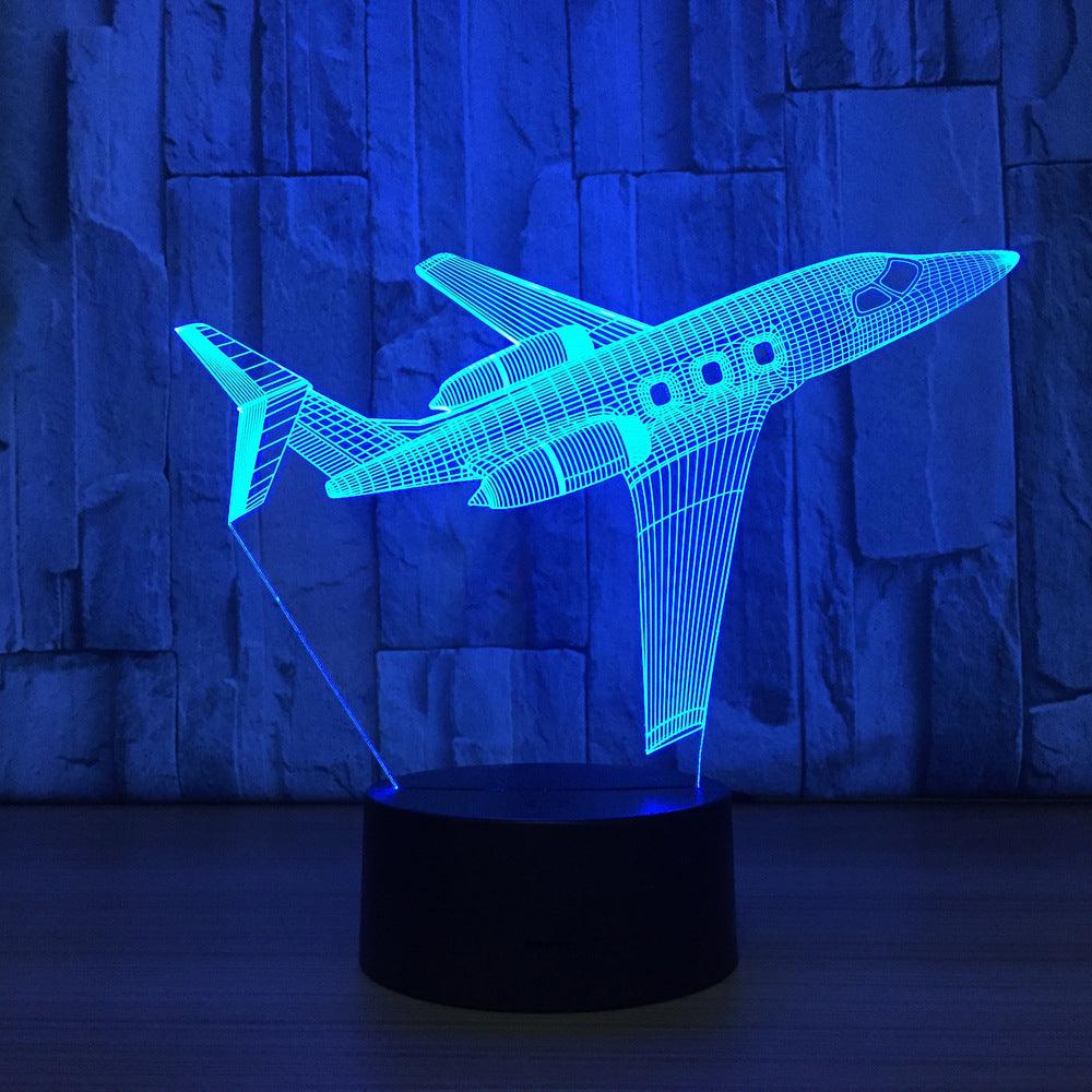 Airplane 3D Illusion Lamp Soar Into Style and Light-3D Optical Lamp