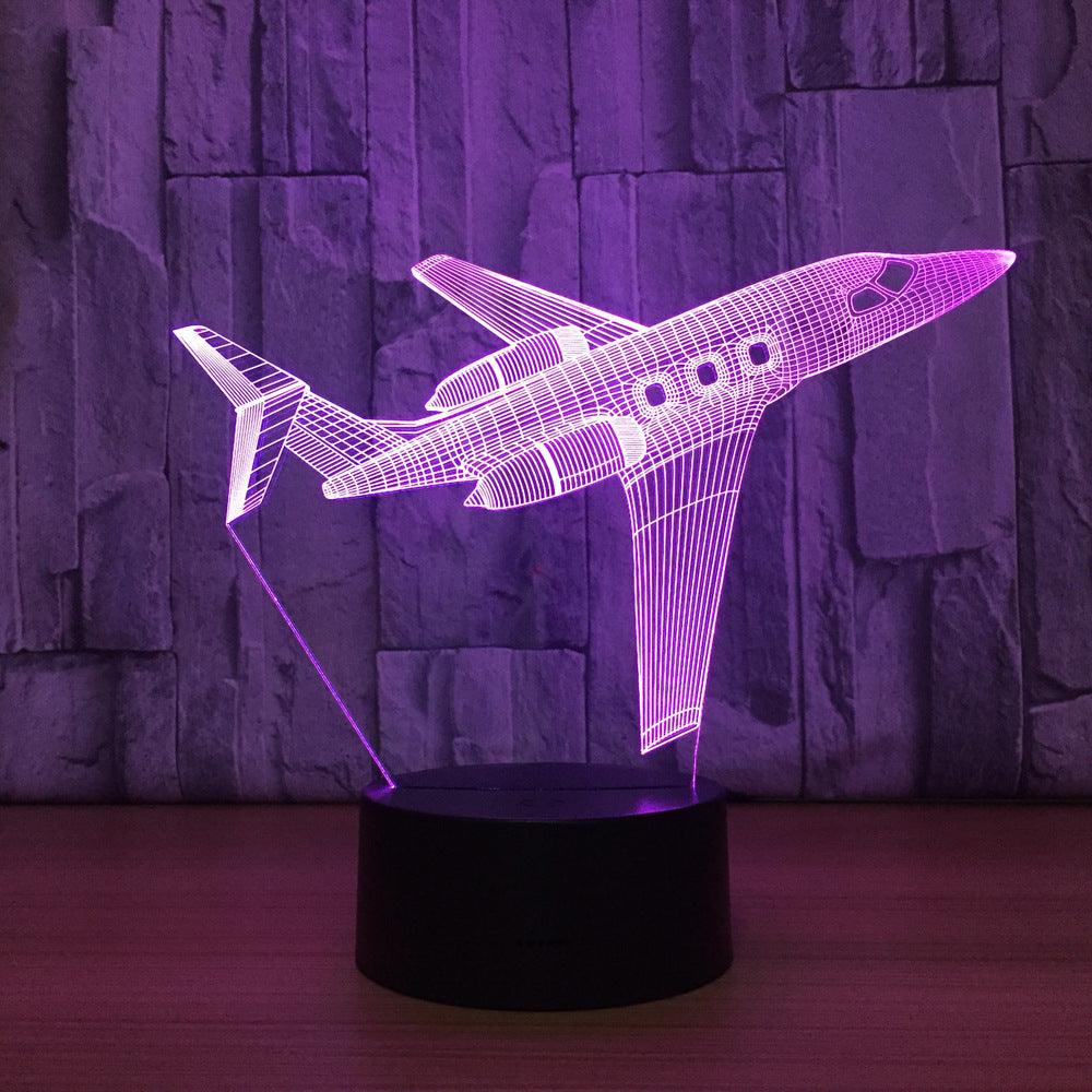 Airplane 3D Illusion Lamp Soar Into Style and Light-3D Optical Lamp