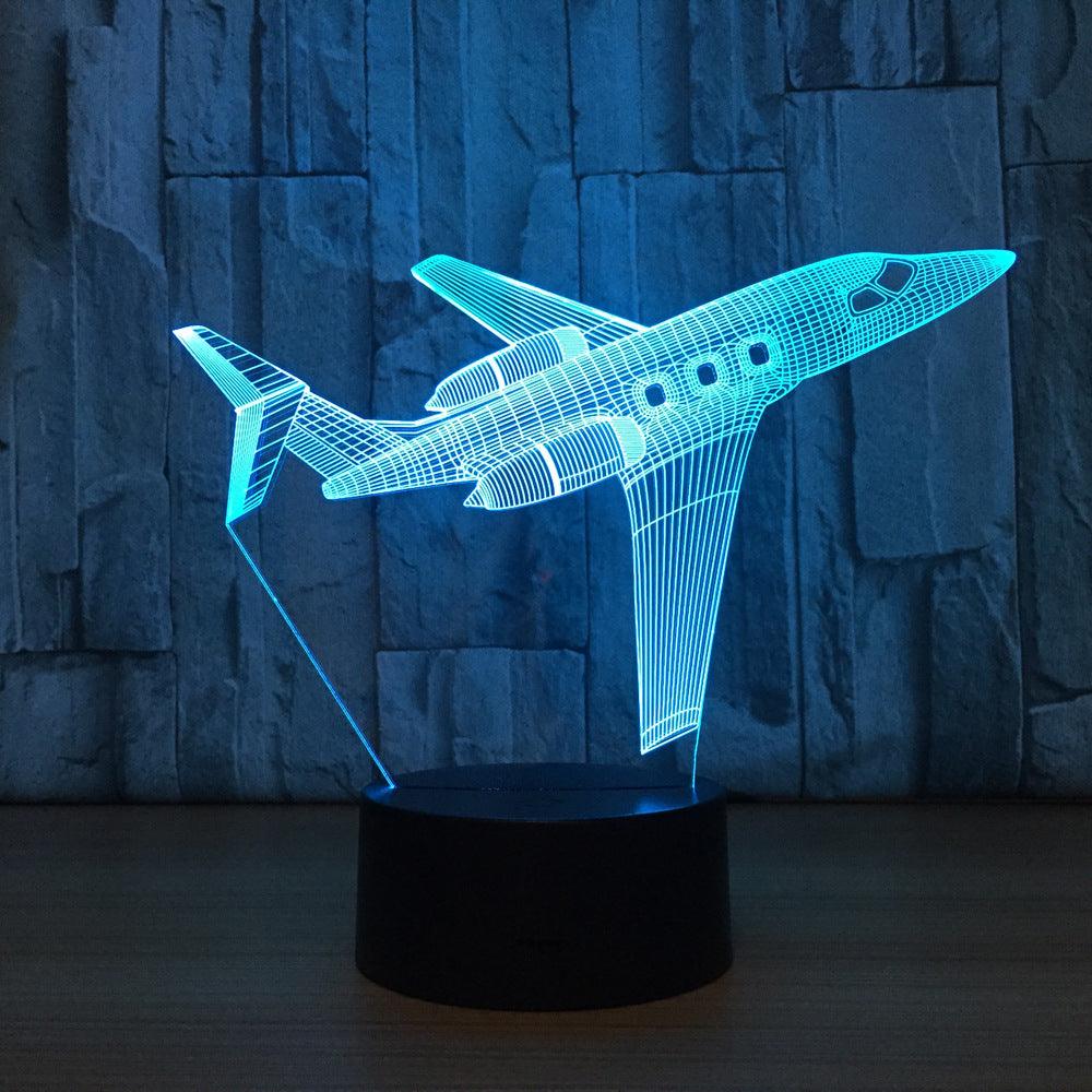 Airplane 3D Optical Illusion Lamp - 3D Optical Lamp
