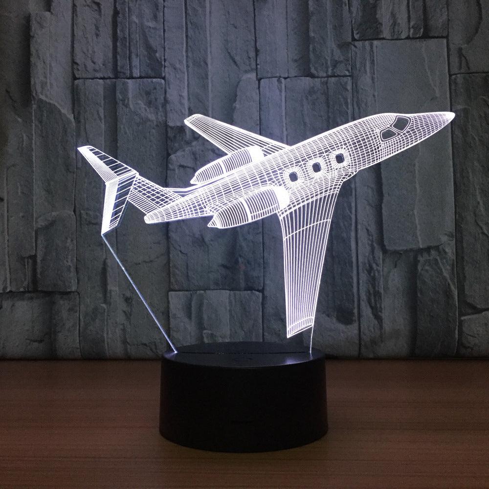 Airplane 3D Illusion Lamp Soar Into Style and Light-3D Optical Lamp