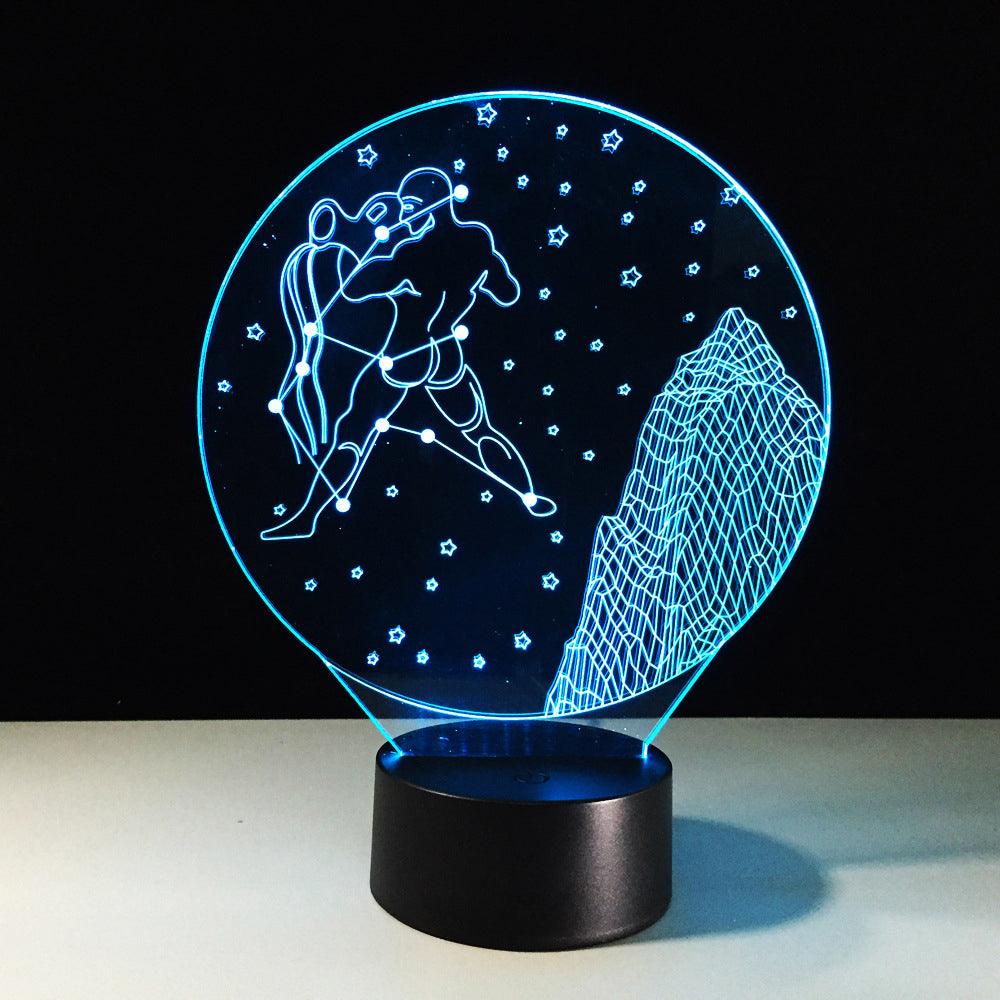 Aquarius Constellation LED Lamp-3D Optical Lamp