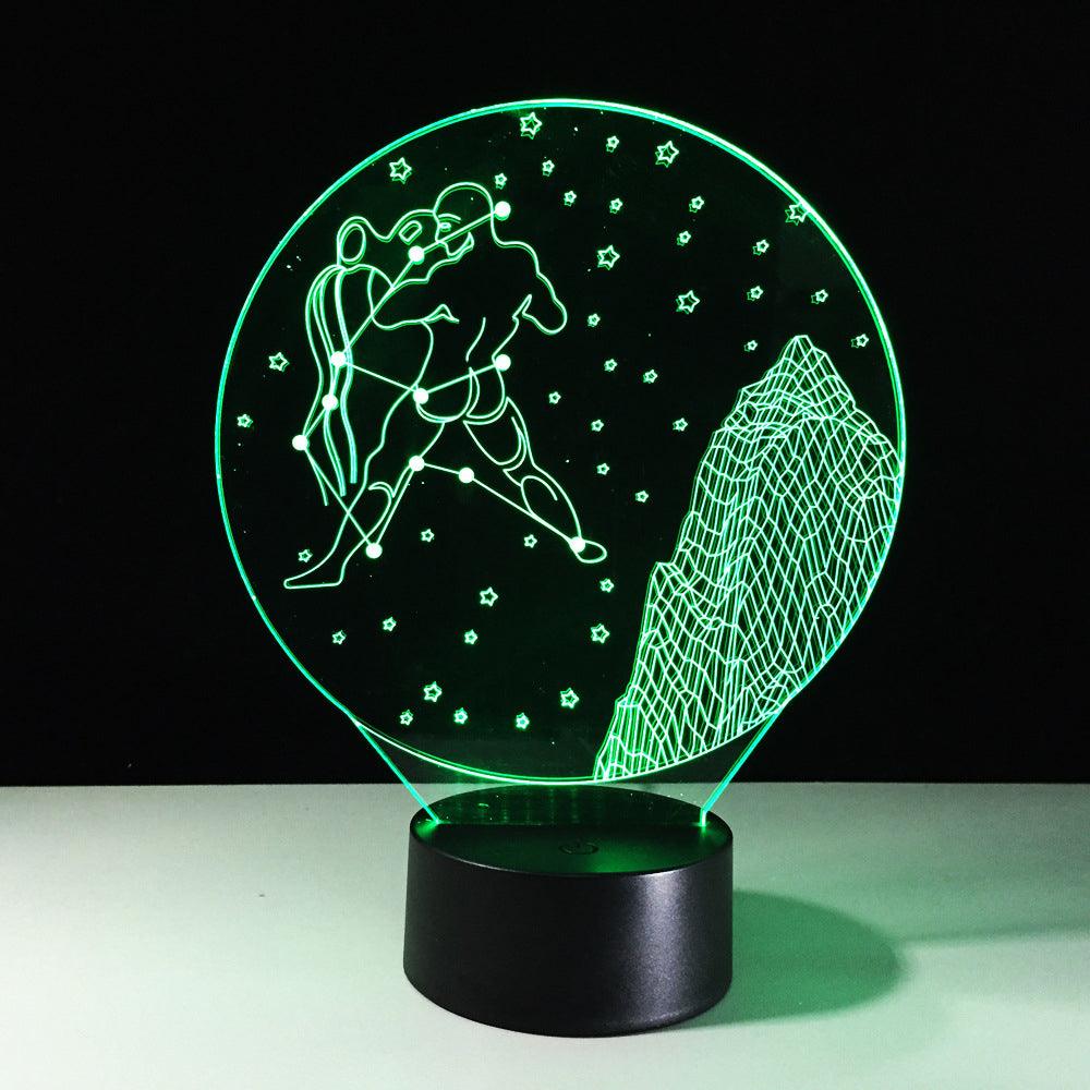 Aquarius Constellation LED Lamp-3D Optical Lamp