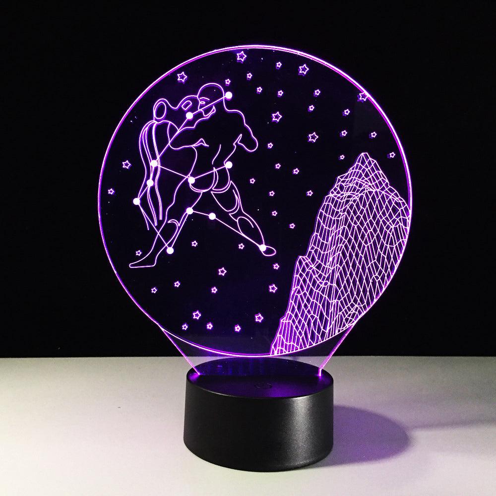 Aquarius Constellation LED Lamp-3D Optical Lamp