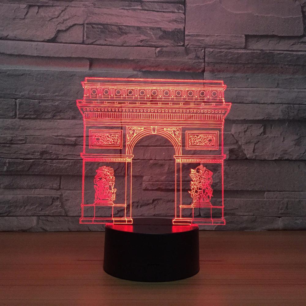 Arch of Triumph 3D Optical Illusion Lamp - 3D Optical Lamp
