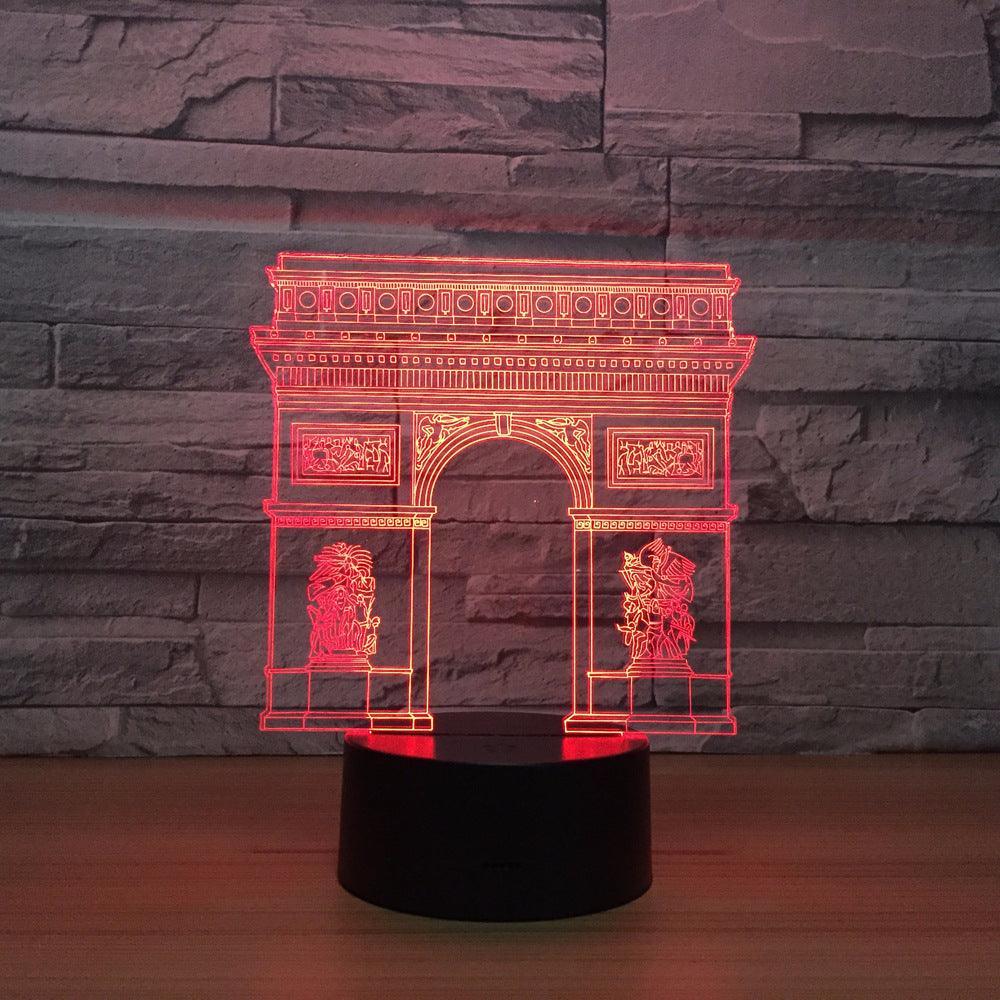 Arch of Triumph 3D Optical Illusion Lamp - 3D Optical Lamp